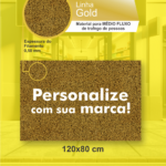 Tapete Personalizado - Vinilkap Gold - Médio Fluxo - 120x80 cm - Ouro
