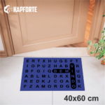 Capacho vinil 40x60 - Welcome User Password Azul
