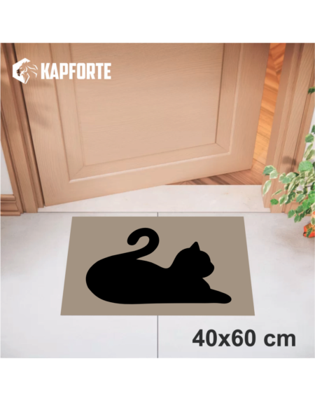 Capacho vinil 40x60 - Gato Desenho