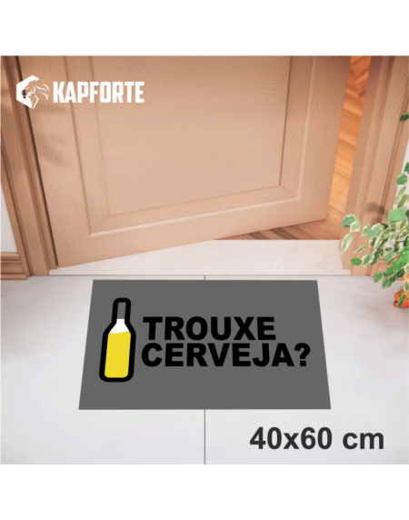 Capacho vinil 40x60 - Trouxe Cerveja?